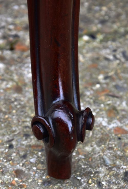 OUTSTANDING LARGE 19TH CENTURY MAHOGANY HALL CHAIR C1830 - ADDITIONAL PHOTO 7