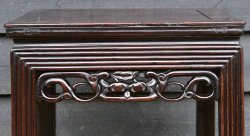 CHINESE ROSEWOOD SQUARE LOW TABLE FINE QUALITY C1900 - ADDITIONAL PHOTO 2