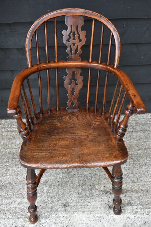 SUPERB MATCHED PAIR OF GEORGIAN YEW ELM WINDSOR ARMCHAIRS 18TH CENTURY - ADDITIONAL PHOTO 3