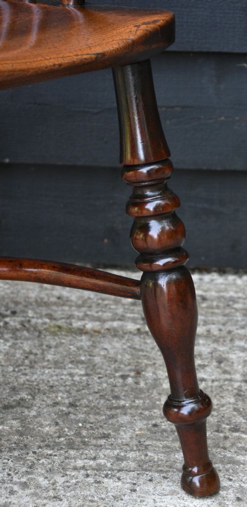 SUPERB MATCHED PAIR OF GEORGIAN YEW ELM WINDSOR ARMCHAIRS 18TH CENTURY - ADDITIONAL PHOTO 13