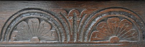 LOVELY 17TH CENTURY OAK PANELLED COFFER BOX C1680 SMALL PROPORTIONED - ADDITIONAL PHOTO 7