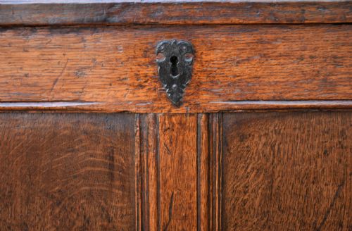 HANDSOME 17TH CENTURY OAK PANELLED COFFER BOX C1680 SMALL PROPORTIONS - ADDITIONAL PHOTO 6