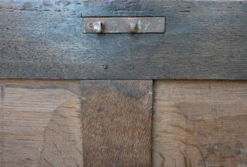 HANDSOME 17TH CENTURY OAK PANELLED COFFER BOX C1680 SMALL PROPORTIONS - ADDITIONAL PHOTO 10