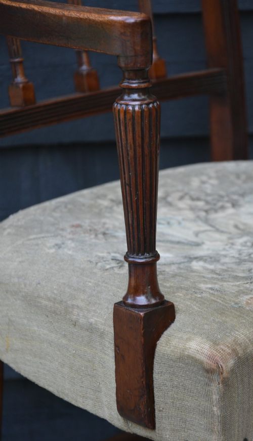 FINE QUALITY SET OF SIX GEORGIAN STYLE MAHOGANY DINING CHAIRS CIRCA 1900 - ADDITIONAL PHOTO 5