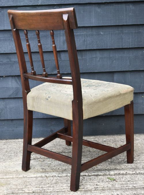 FINE QUALITY SET OF SIX GEORGIAN STYLE MAHOGANY DINING CHAIRS CIRCA 1900 - ADDITIONAL PHOTO 11