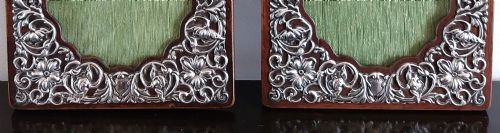 BEAUTIFUL PAIR OF EDWARDIAN SILVER PHOTOGRAPH FRAMES - ADDITIONAL PHOTO 3