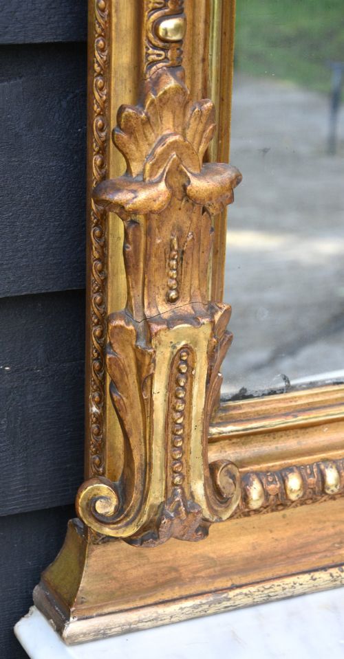 SUPERB 19TH CENTURY FRENCH GILT CONSOLE TABLE PIER MIRROR C1880 - ADDITIONAL PHOTO 5
