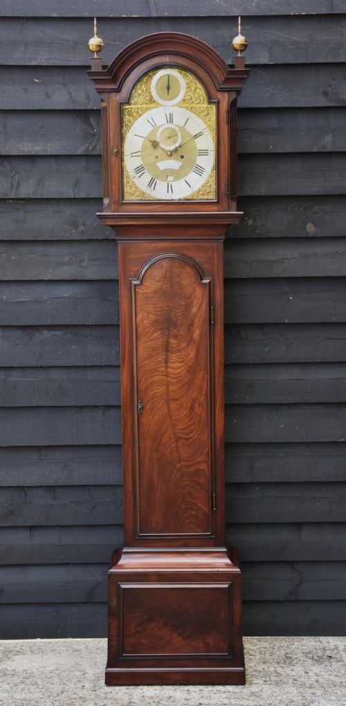 Fine Quality Georgian 8 Day Mahogany Longcase Clock, 18th Century.