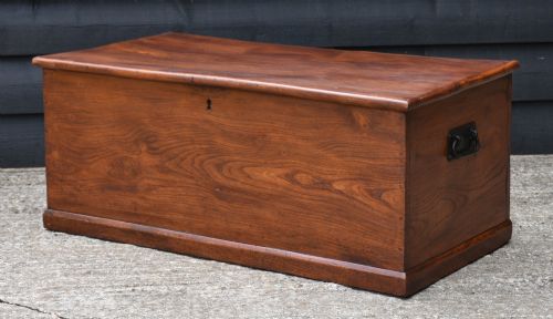 Superb Georgian Elm Blanket Box C.1800