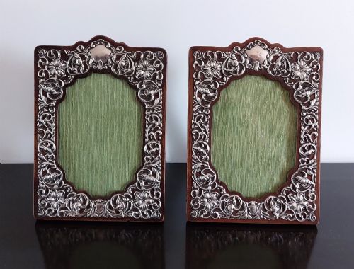 Beautiful Pair of Edwardian Silver Photograph Frames.