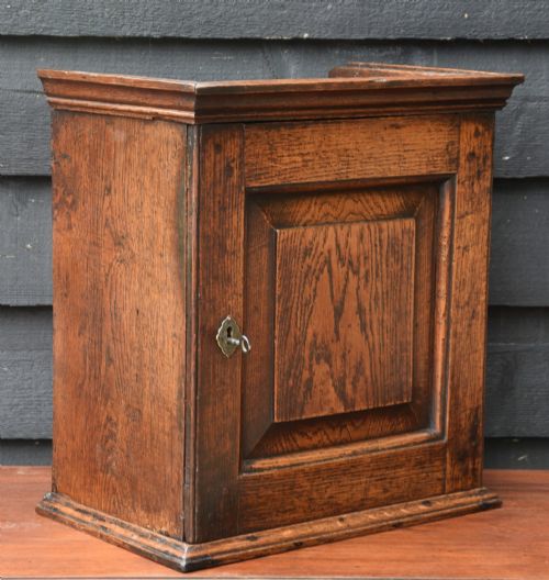 Lovely Early 18th Century Oak Spice Cupboard, Georgian.