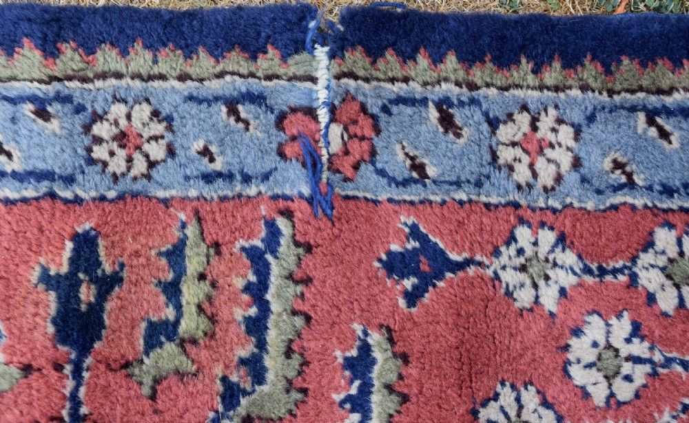 Large Oushak Turkish Wool Rug Retailed by Maple & Co. Oriental Carpets Circa 1910. View VII
