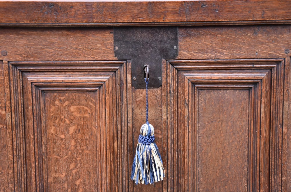 Handsome Continental Oak Panelled Coffer, Circa 1740. View V