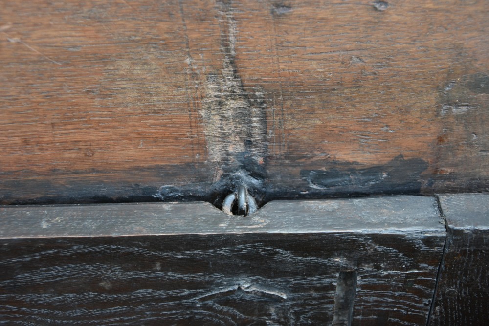 Beautiful Oak Panelled Coffer Box c.1690  View VII