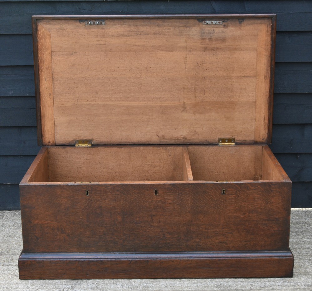 Handsome Large Victorian Oak Blanket Box C.1880. View XI