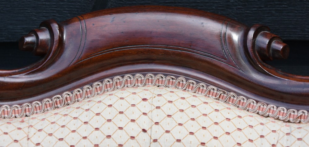 Wonderful Victorian Button Back Armchair C.1860. View VI