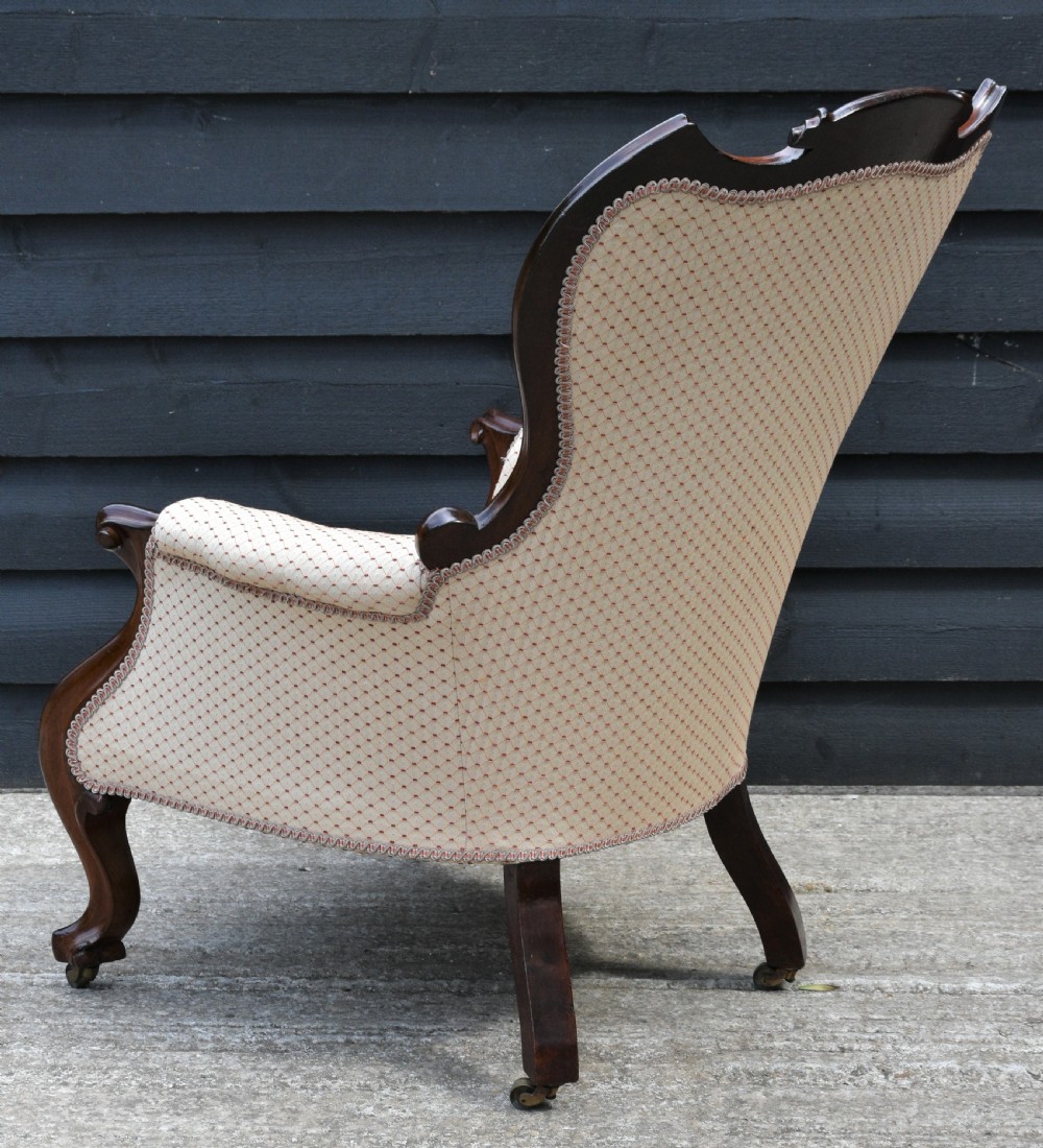 Wonderful Victorian Button Back Armchair C.1860. View VII