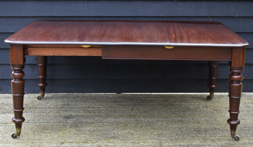 Large Extending Mahogany Dining Table, Pull-out C.1830 (seats 10 People). View VIII