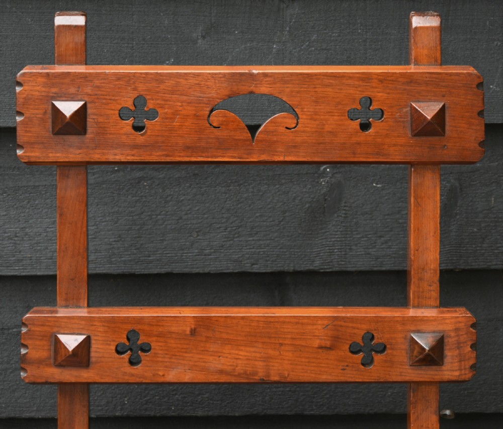 Victorian Walnut Metamorphic Chair Steps, Arts & Crafts Period C.1890. View VI