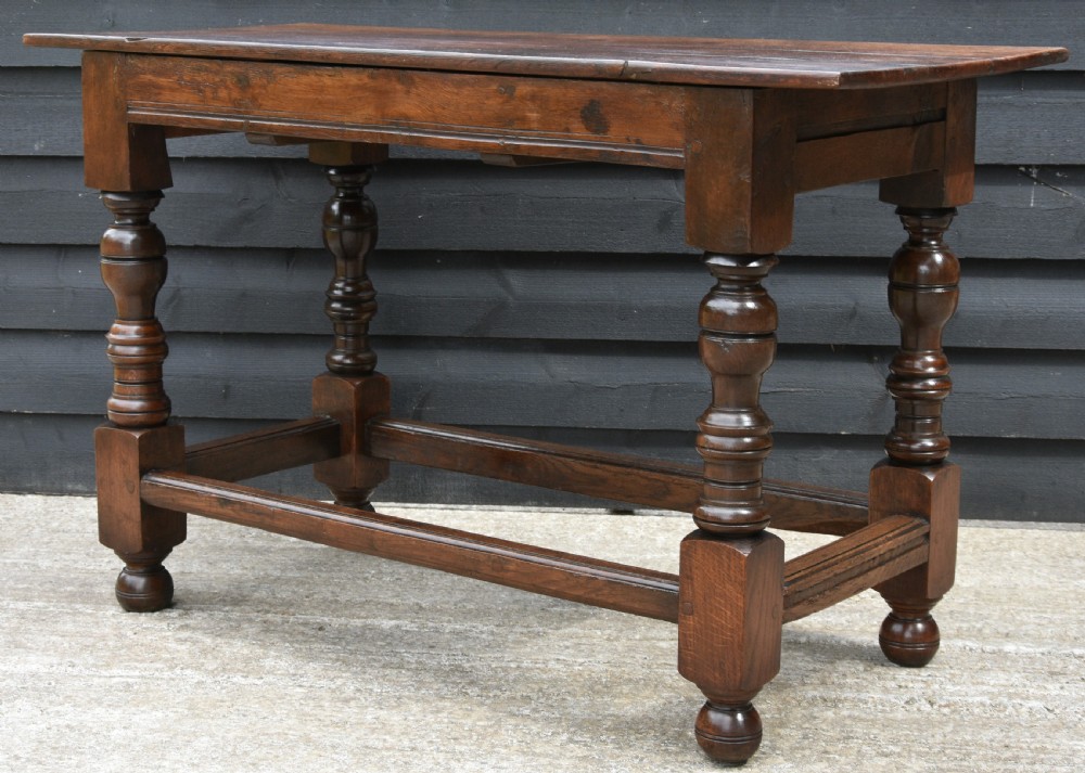 Lovely Victorian Oak Side Table C.1890, Hand Carved Dragon Decoration. View X