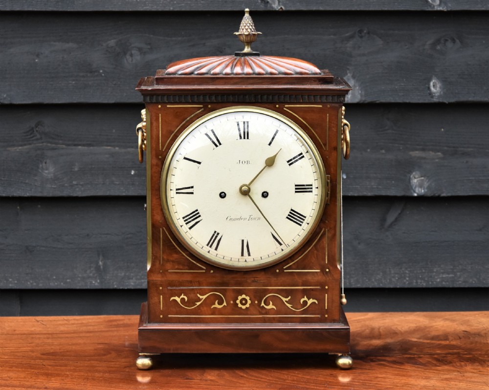 Excellent Regency Bracket Clock C.1815, Twin Fusee, Mahogany. View II