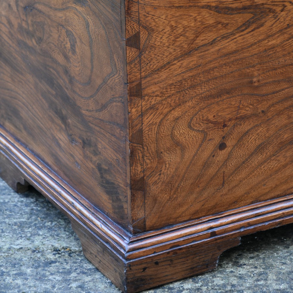 Lovely 19th Century Large Elm Blanket Box C.1830. View X