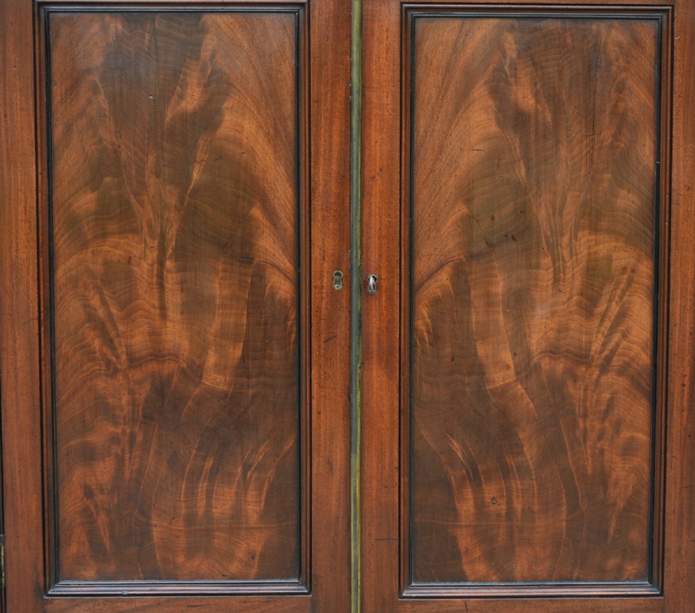 Superb William IV Mahogany Floor Standing Cupboard Of Small Proportions C.1830. View IV