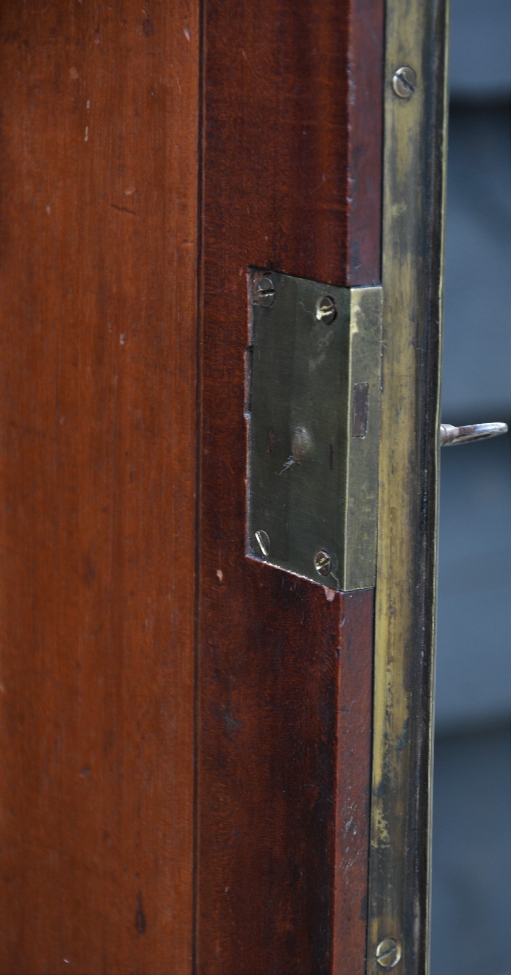 Superb William IV Mahogany Floor Standing Cupboard Of Small Proportions C.1830. View IX