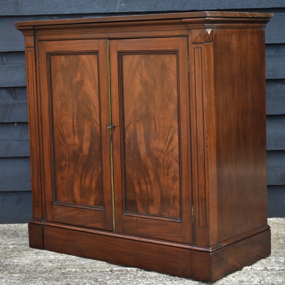 Superb William IV Mahogany Floor Standing Cupboard Of Small Proportions C.1830. View XI