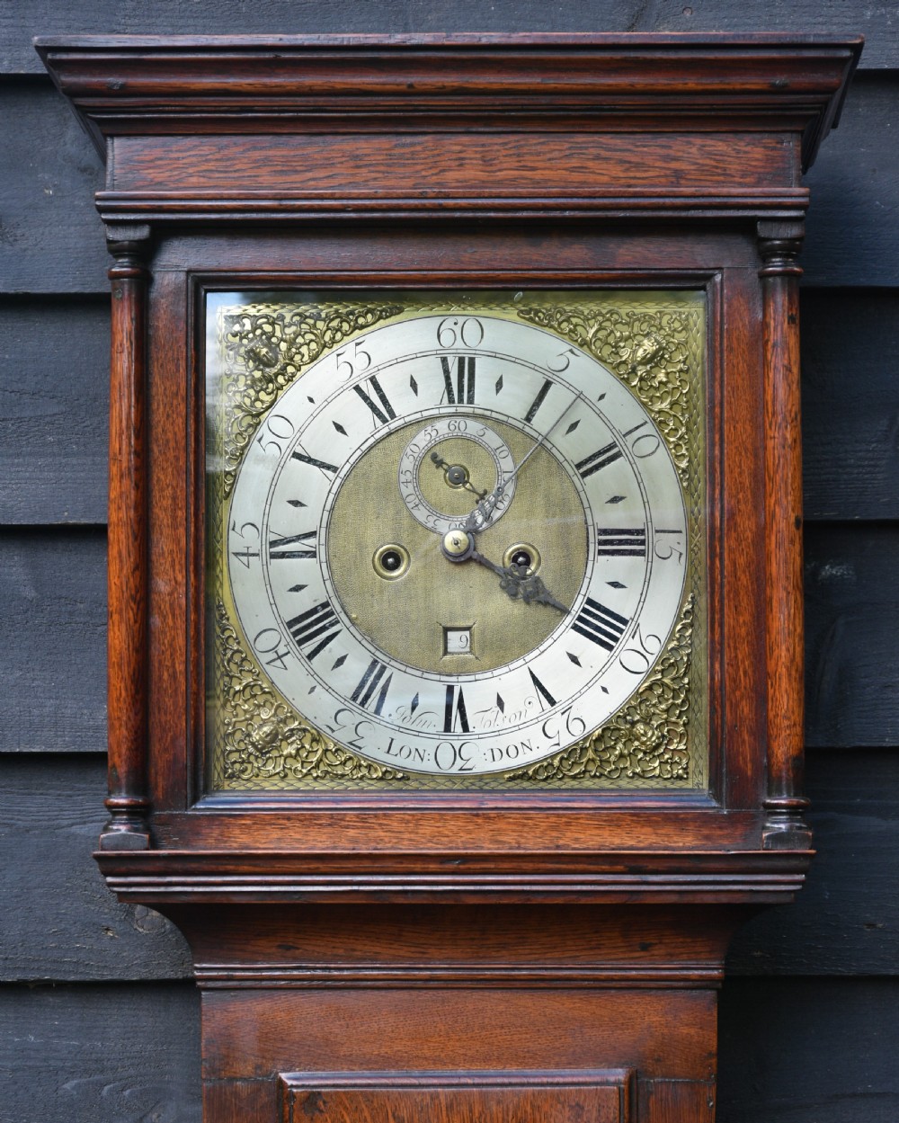 Handsome 18th Century Oak Longcase Clock By John Tolson, London C.1720 View II