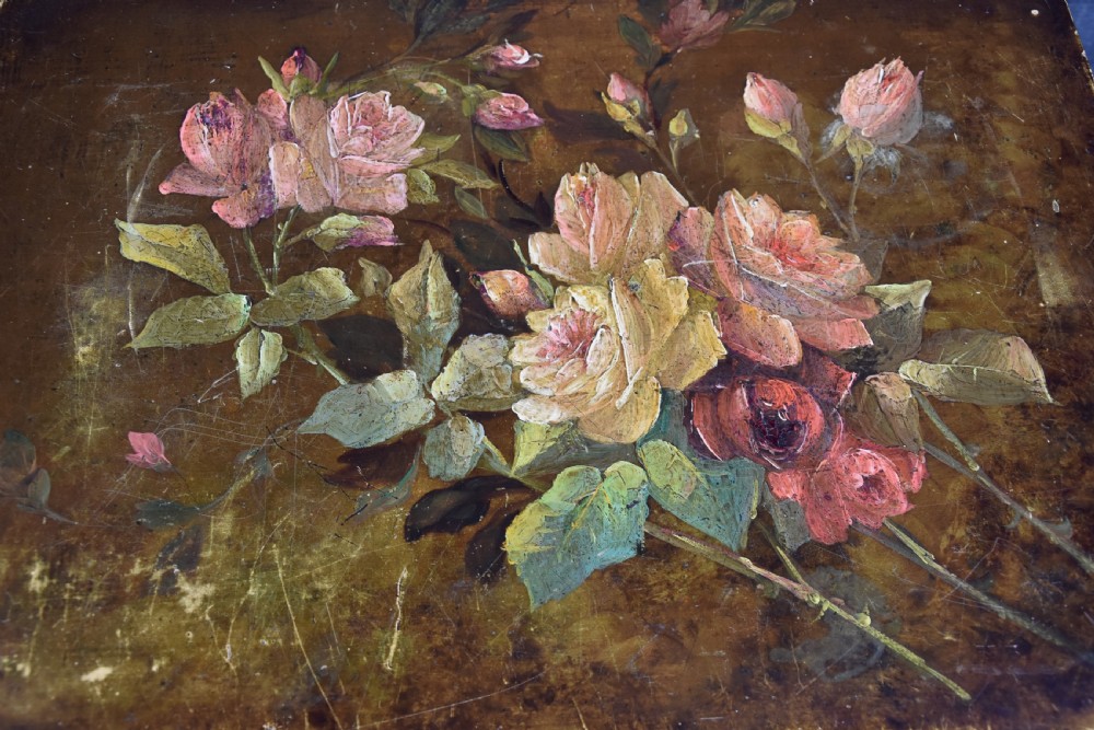 Beautiful Victorian Hand Painted Quartetto, Nest Of Wine Tables C.1900. View IV
