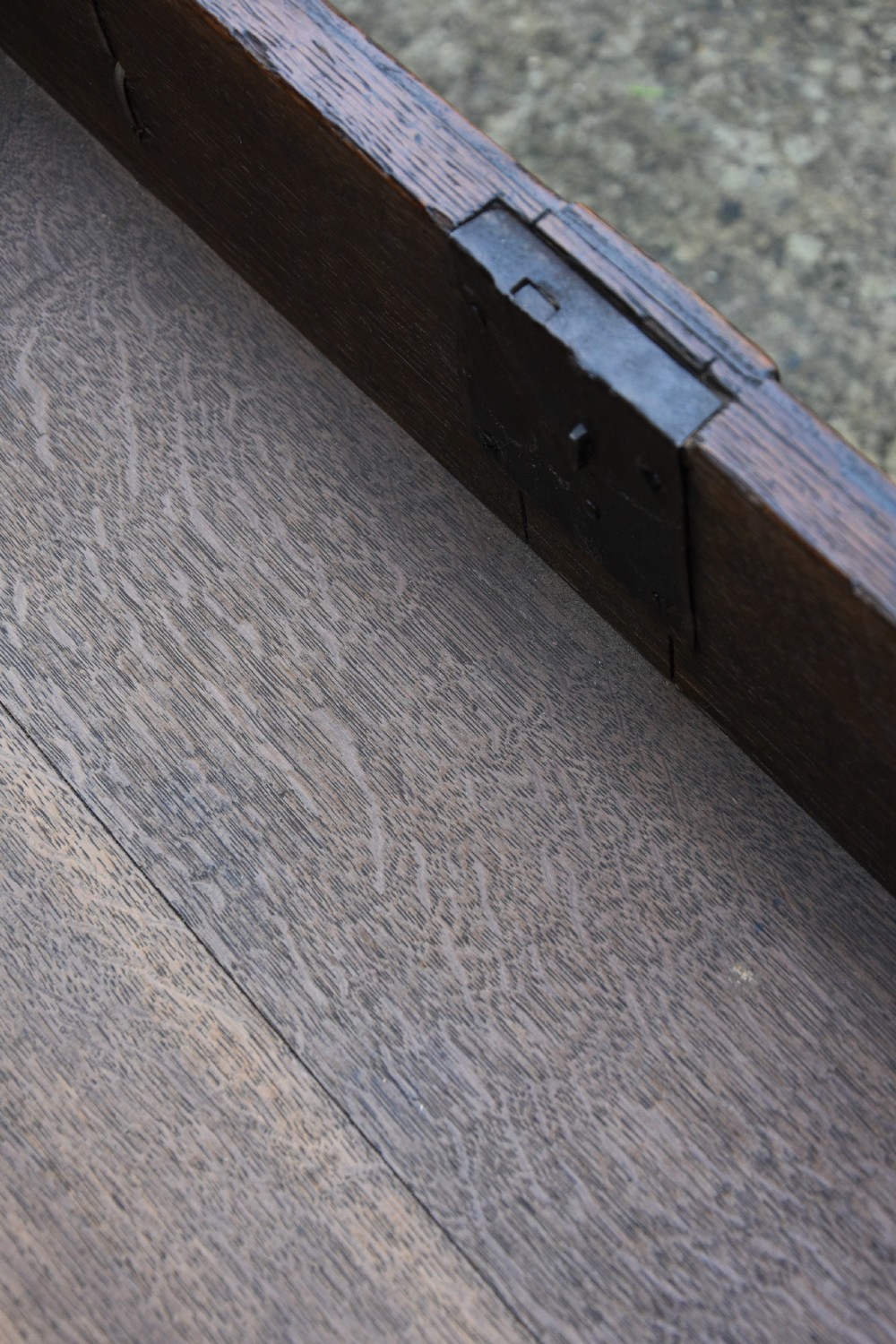 Excellent 17c Gothic Oak Geometric Chest Of Drawers With Secret Drawers, Small Proportions. View VII