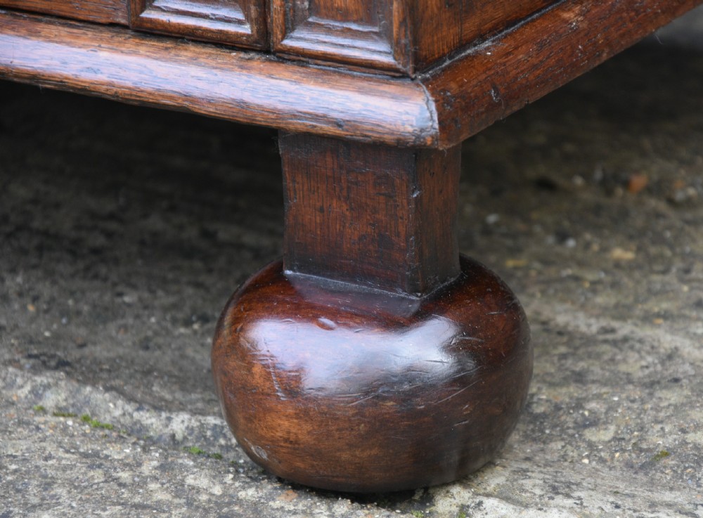Excellent 17c Gothic Oak Geometric Chest Of Drawers With Secret Drawers, Small Proportions. View VIII