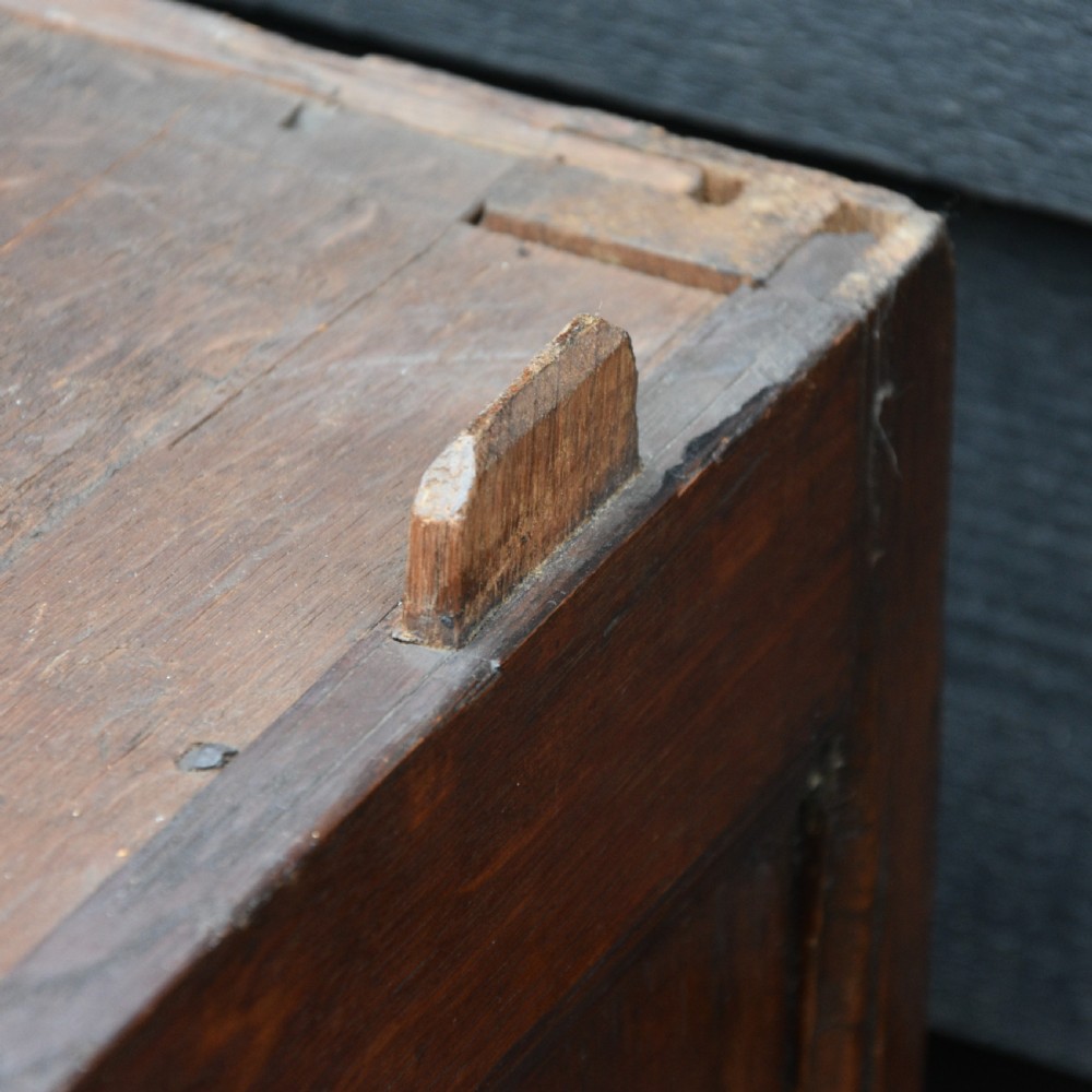 Excellent 17c Gothic Oak Geometric Chest Of Drawers With Secret Drawers, Small Proportions. View XXII