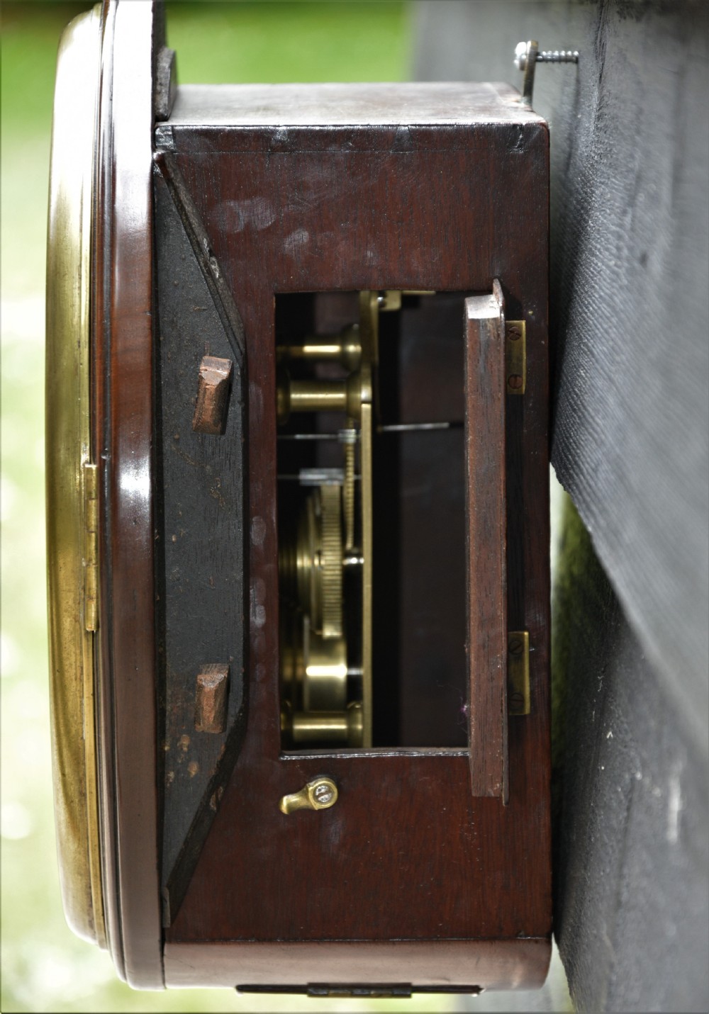 Excellent 19th Century Mahogany Fusee Dial Clock c.1820 View VI