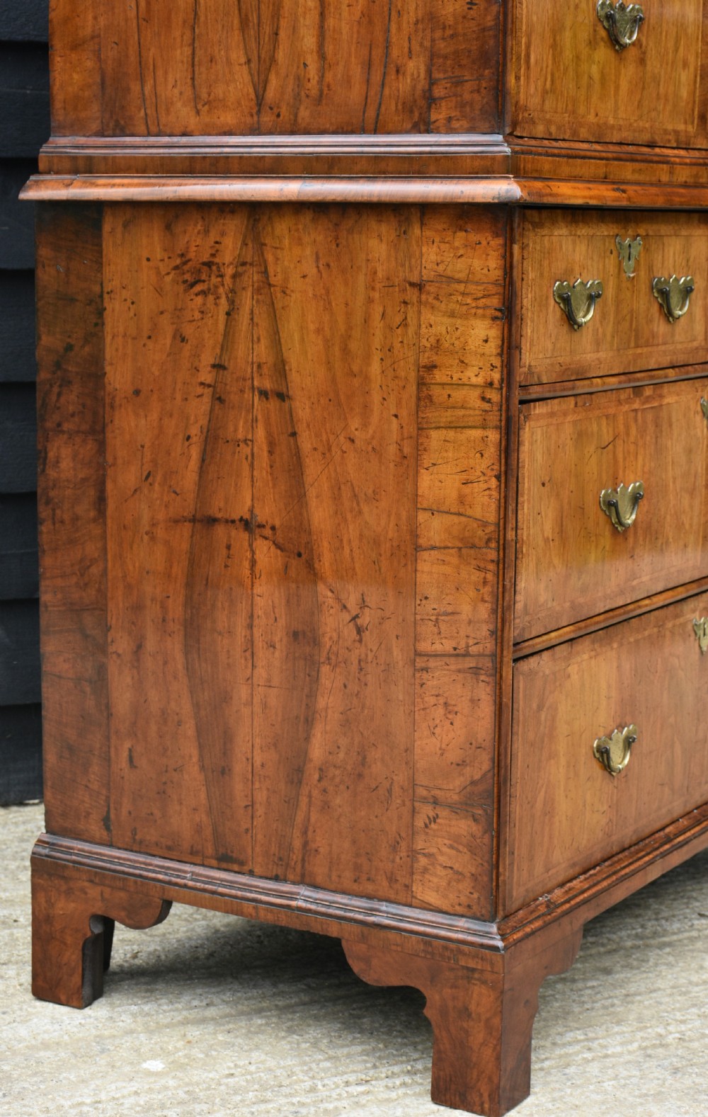 Superb 18th Century Walnut Chest On Chest, Georgian C.1715. Excellent Condition. View V