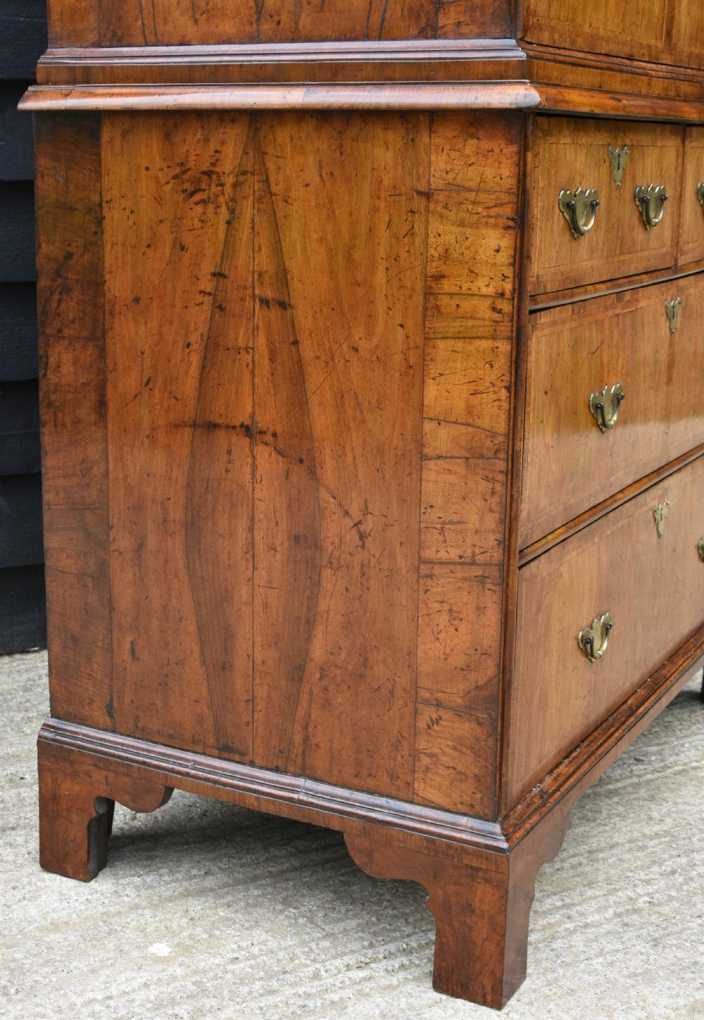 Superb 18th Century Walnut Chest On Chest, Georgian C.1715. Excellent Condition. View VIII
