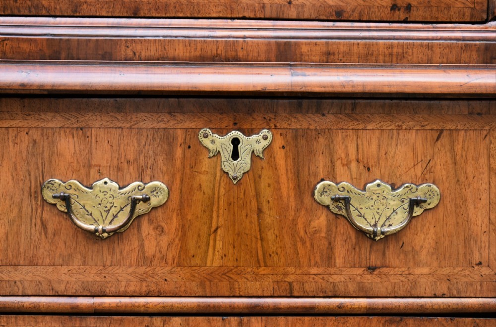 Superb 18th Century Walnut Chest On Chest, Georgian C.1715. Excellent Condition. View IX