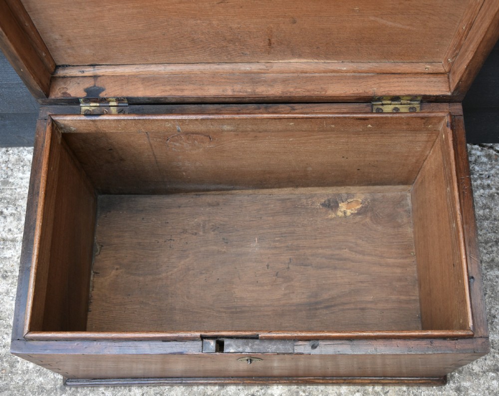 Lovely Georgian Oak Box, Small Proportions C.1790-1800 View V