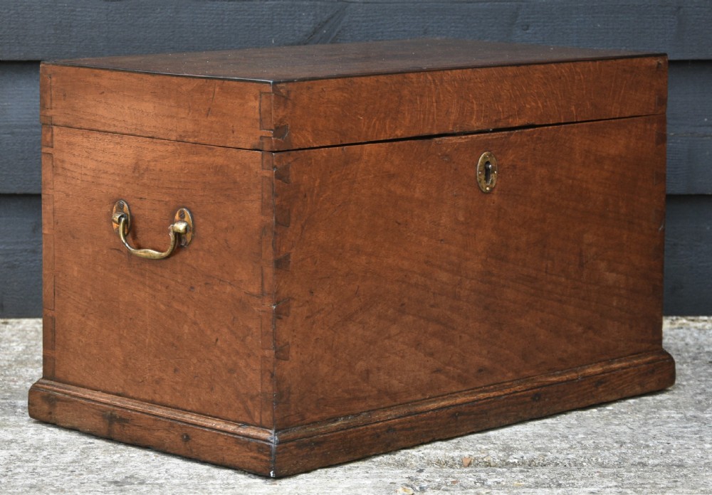 Lovely Georgian Oak Box, Small Proportions C.1790-1800 View VI