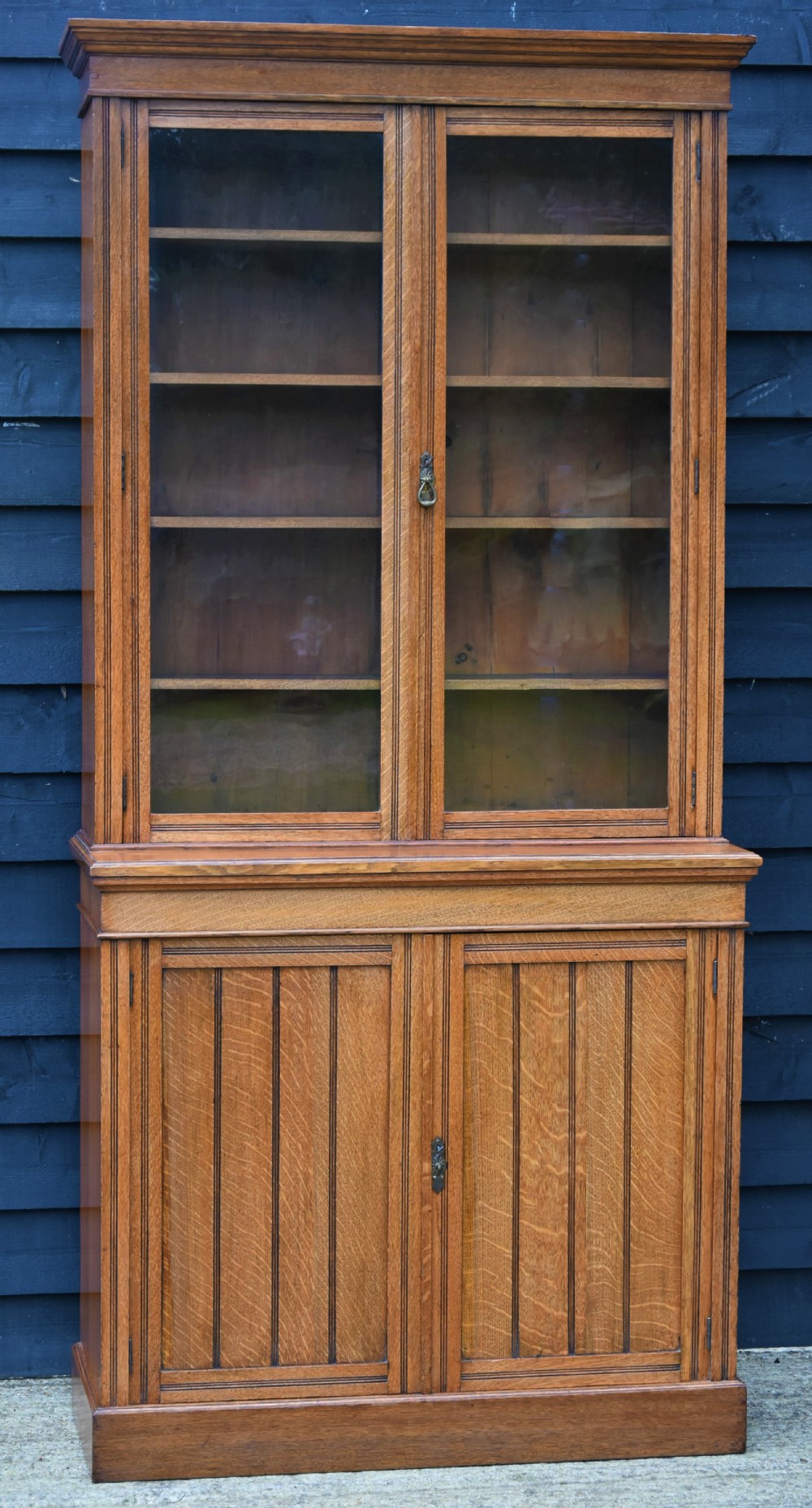 Late Victorian Light Oak Bookcase C.1890.