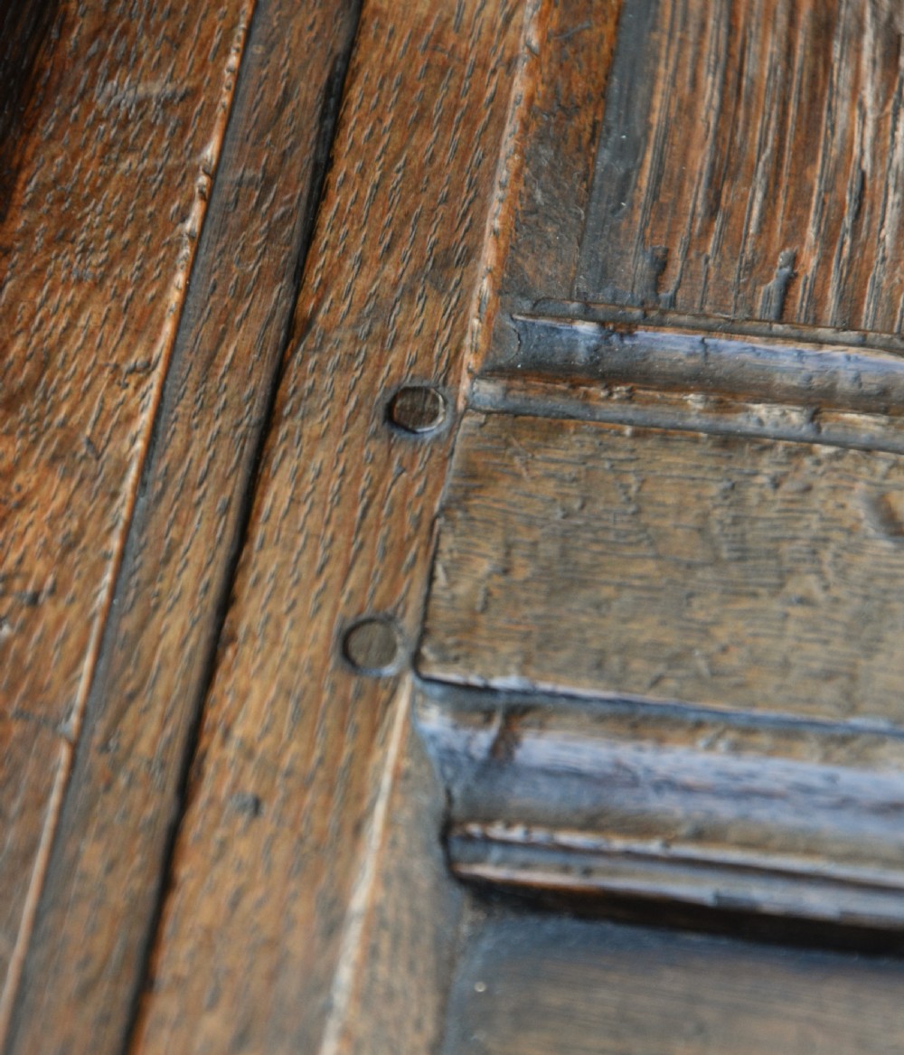 17th Century Oak Carved Coffer C1690. View X