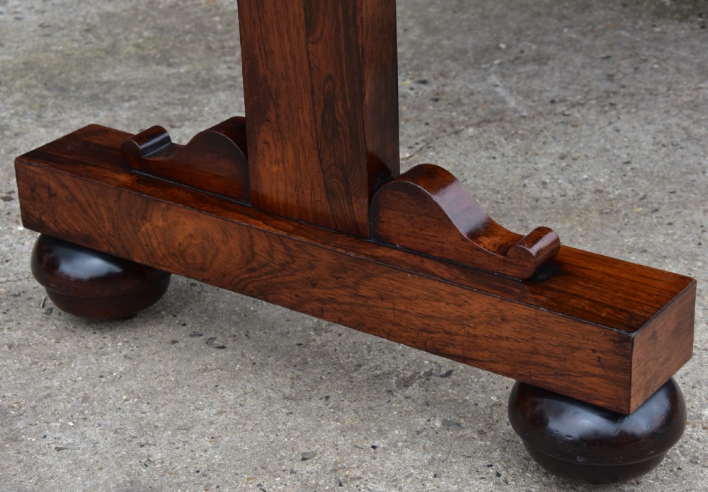 Regency Rosewood Library Desk, Excellent Quality C.1820. View IV