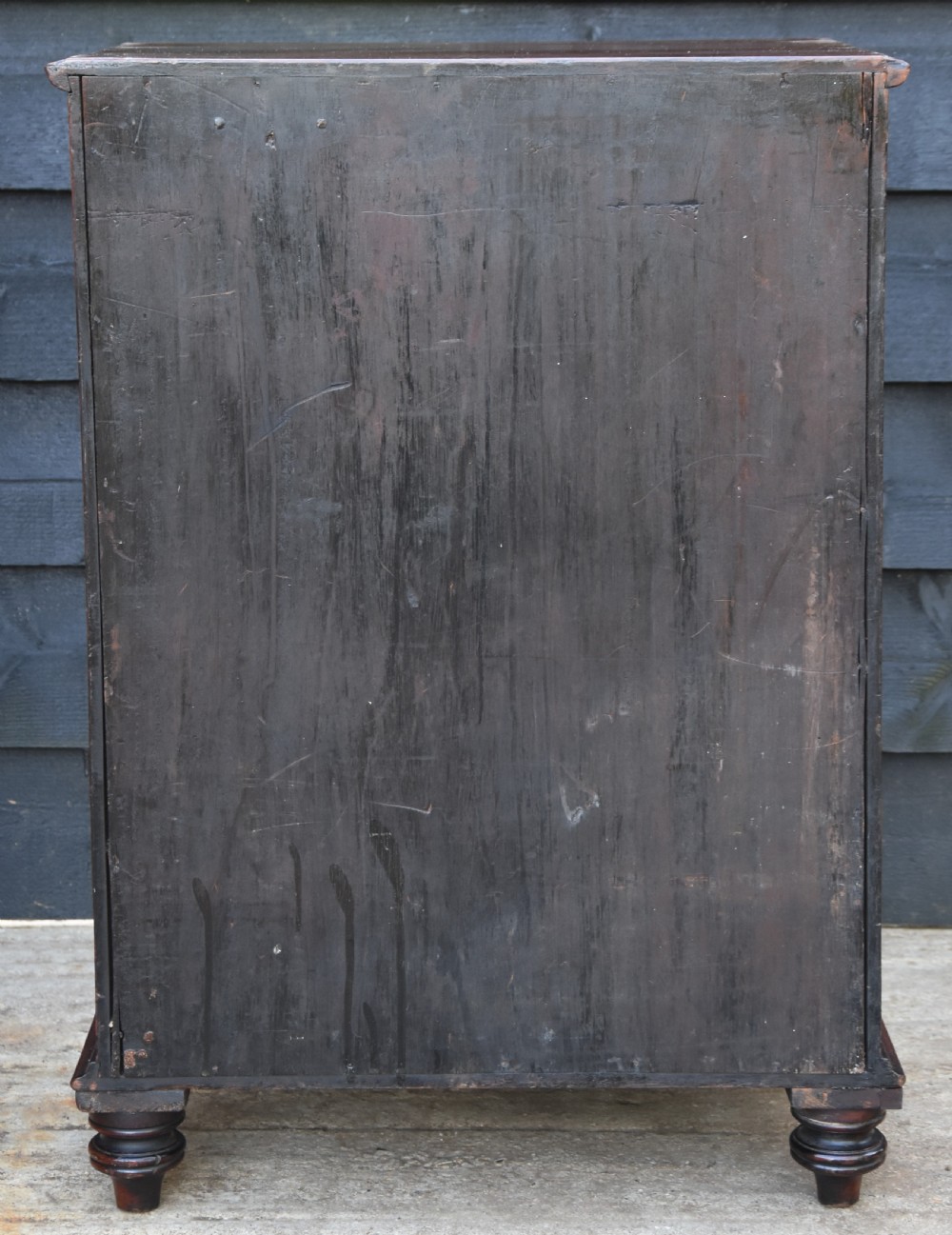 Georgian Mahogany Low Cupboard, Small Proportions, With Internal Drawers. View IX