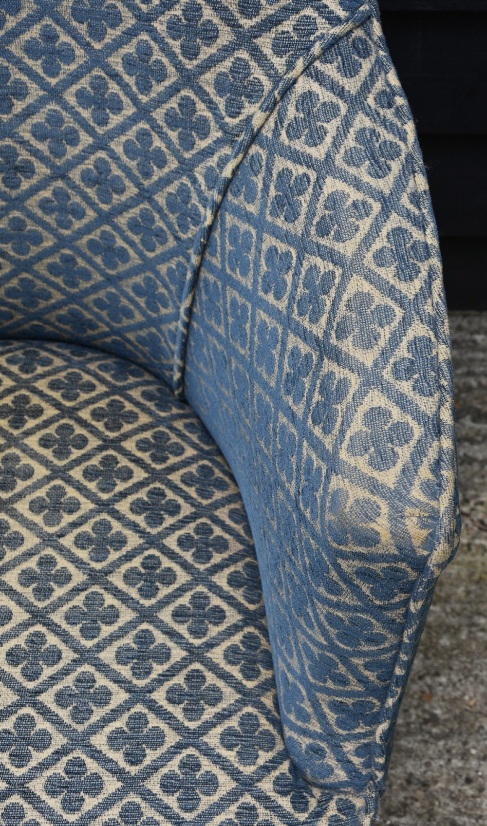 Lovely Edwardian Upholstered Armchair C.1910 View III