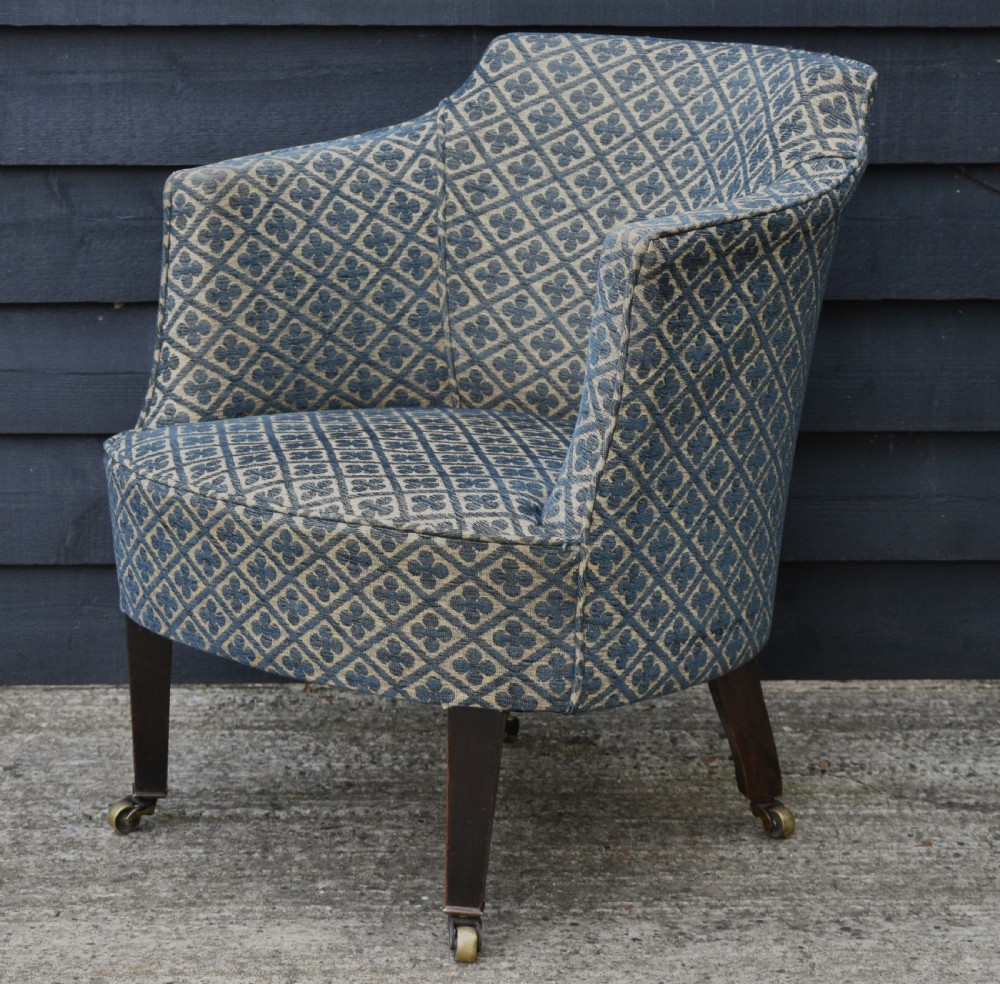 Lovely Edwardian Upholstered Armchair C.1910 View V