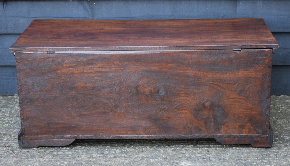 Lovely 18th Century Elm Blanket Box c.1760 View IX
