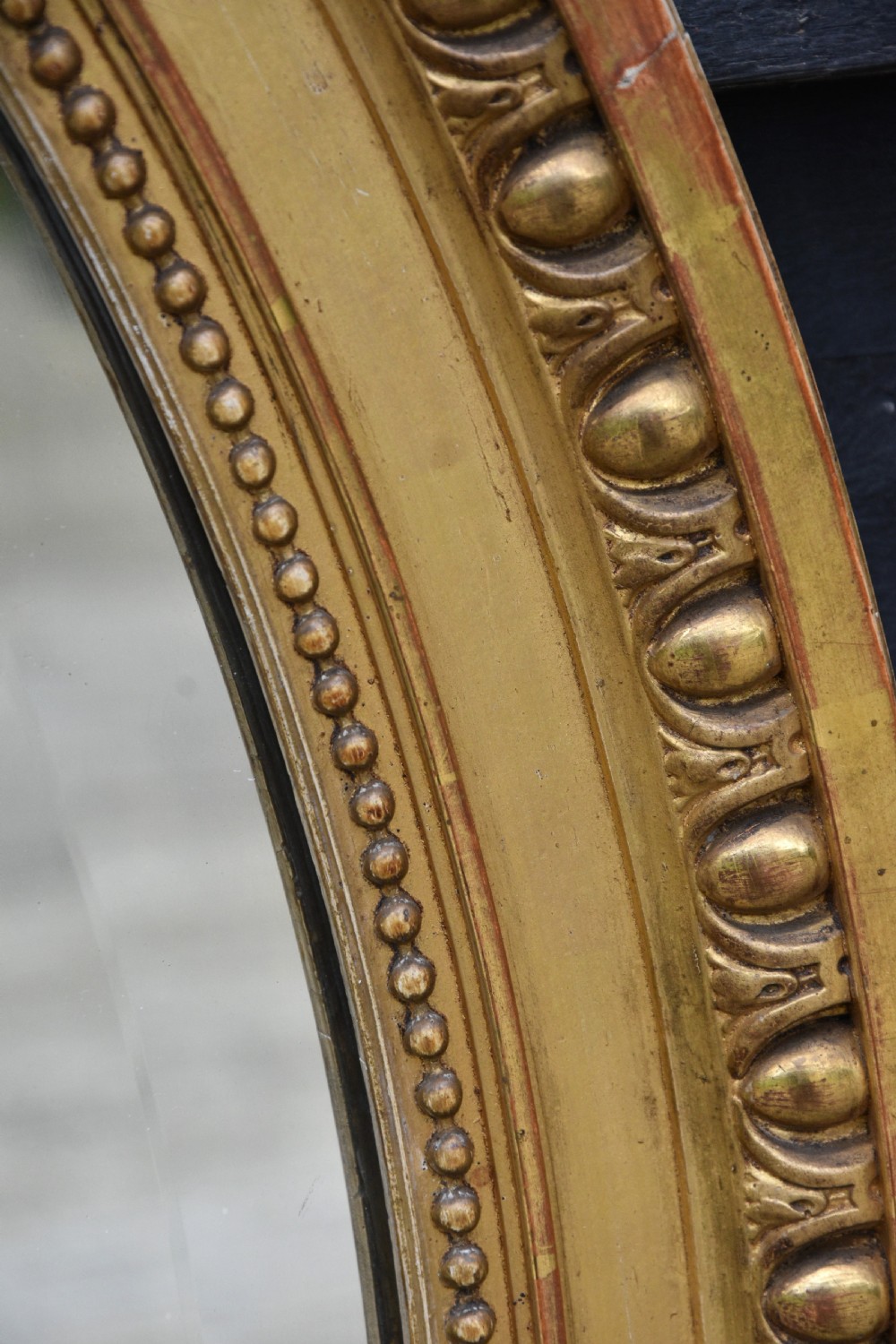Superb Large 19th Century French Gilt Oval Mirror, Fine Quality C.1880 View V