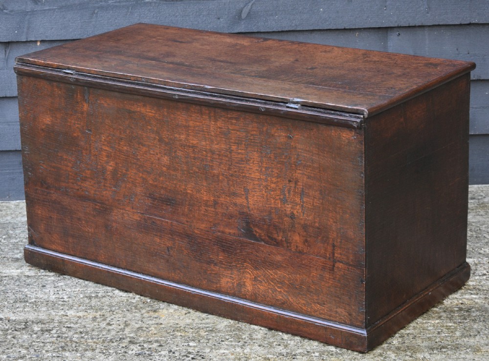 Lovely 18th Century Oak Box, Mule Chest, Small Proportions, C.1720. View VII