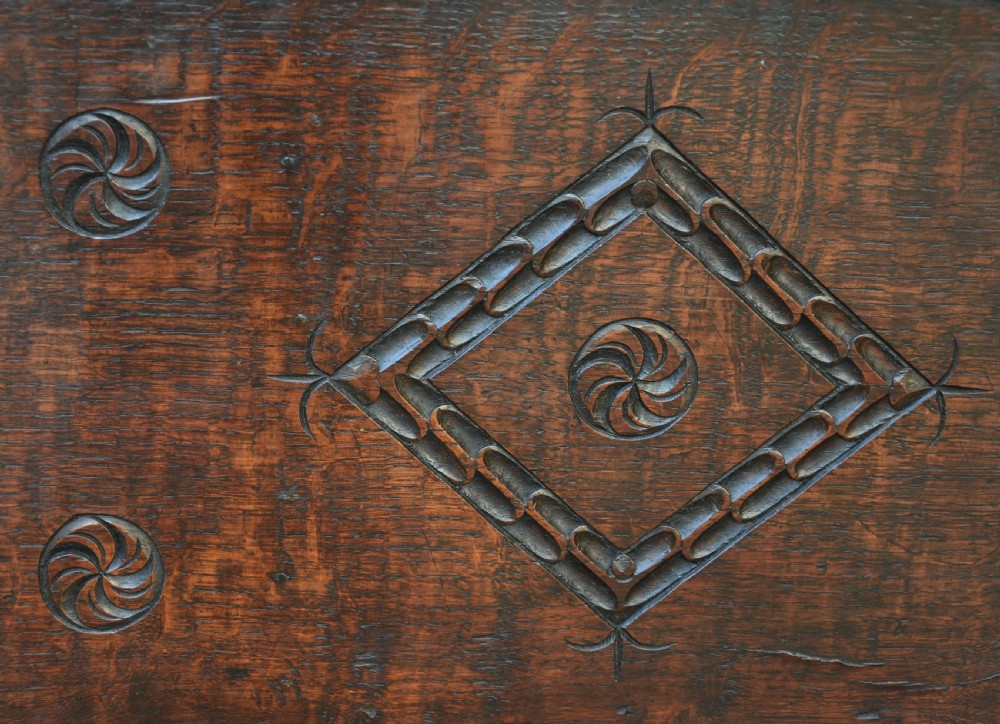 Lovely 18th Century Oak Box, Mule Chest, Small Proportions, C.1720. View X
